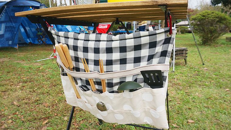 キャンプ用カトラリーケースを手作り！布製ロールタイプが便利な理由